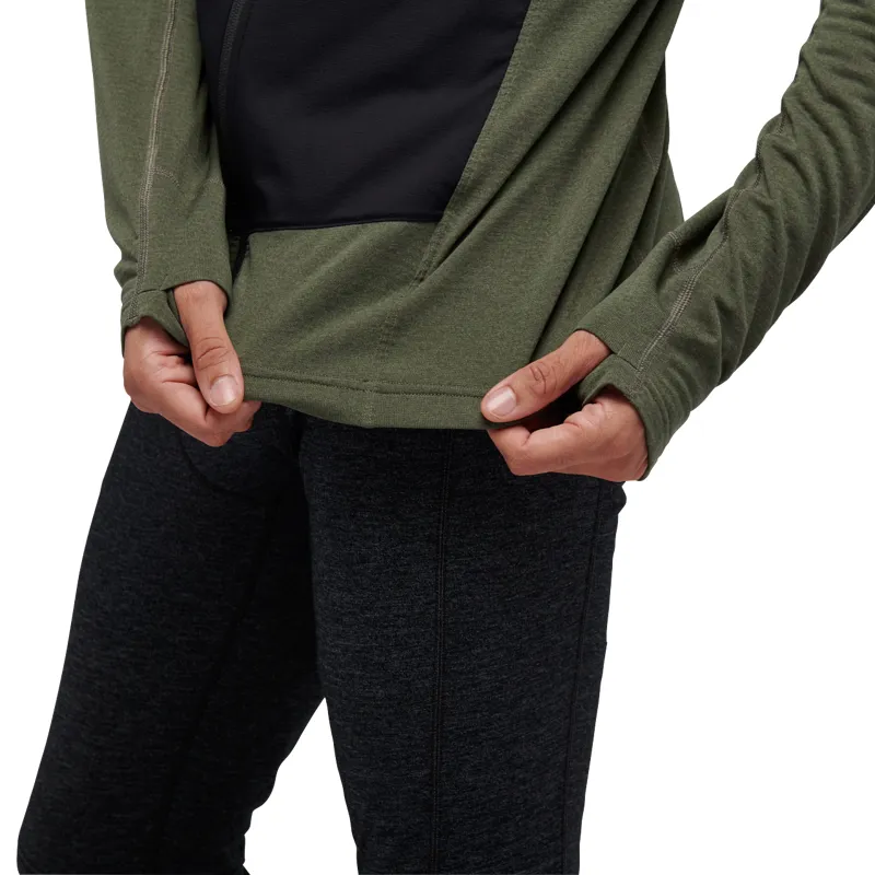 Black Diamond Men's Coefficient LT Hybrid Hoodie Tundra/Black-2